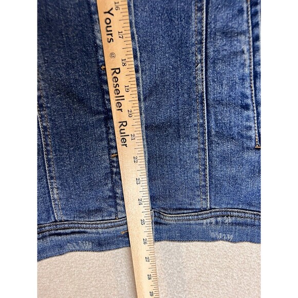 A/X Armani Exchange Denim Jacket Sherpa Lined Trucker Teen Size 14A 166cm - Picture 6 of 10